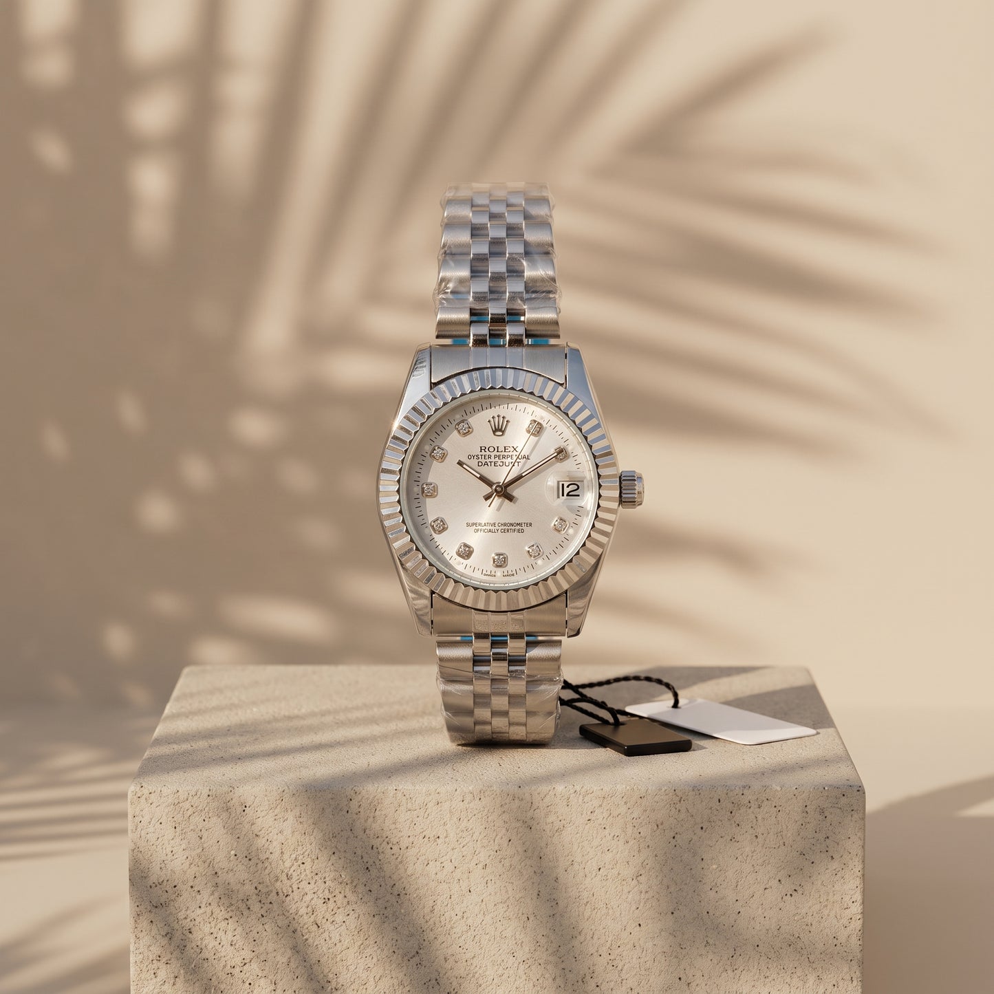Rolex Women's Datejust Watch – Silver Dial, Fluted Bezel & Jubilee Bracelet
