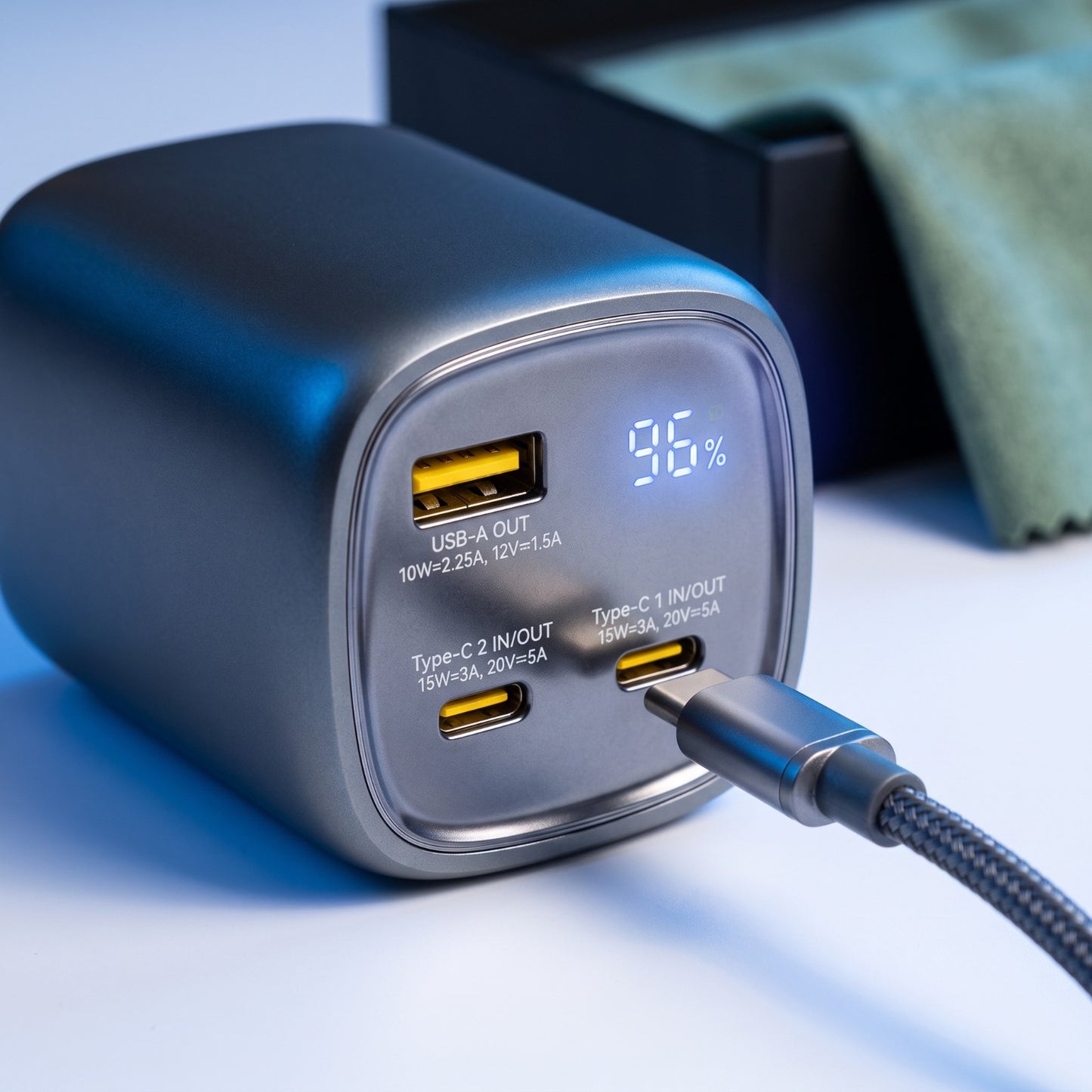 NOHON 100W SuperCharge Power Bank 20000mAh — Fast Charging with Fabric Cover