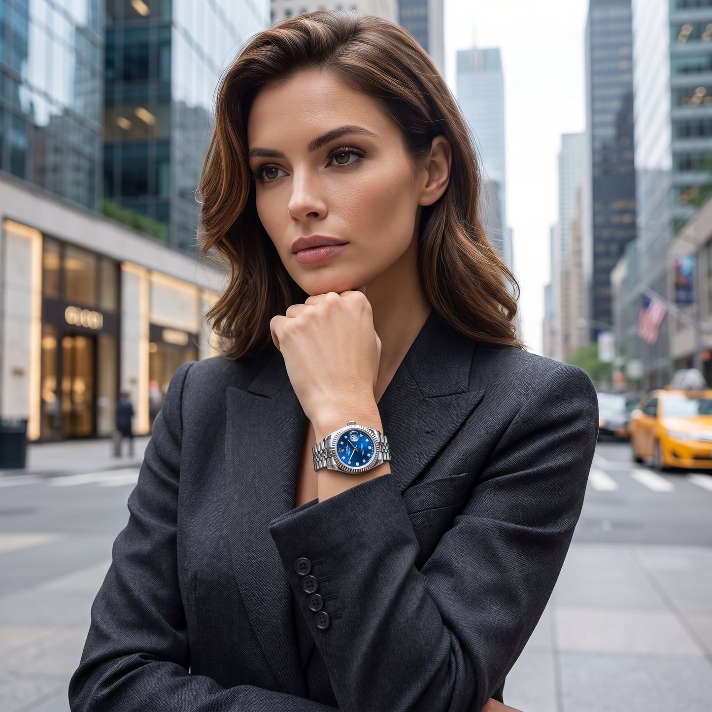 Rolex Datejust Women's Blue Dial Steel Watch – Fluted Bezel | Zeldior