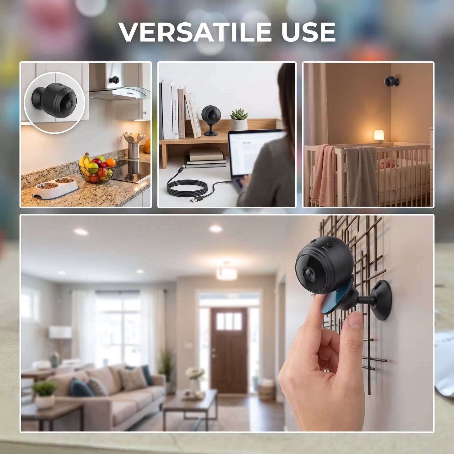 A9 HD Wireless Mini Security Camera with Night Vision & Motion Detection