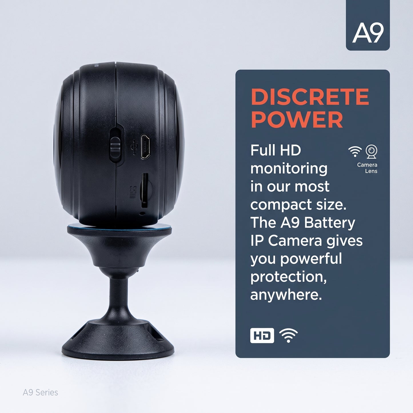 A9 HD Wireless Mini Security Camera with Night Vision & Motion Detection