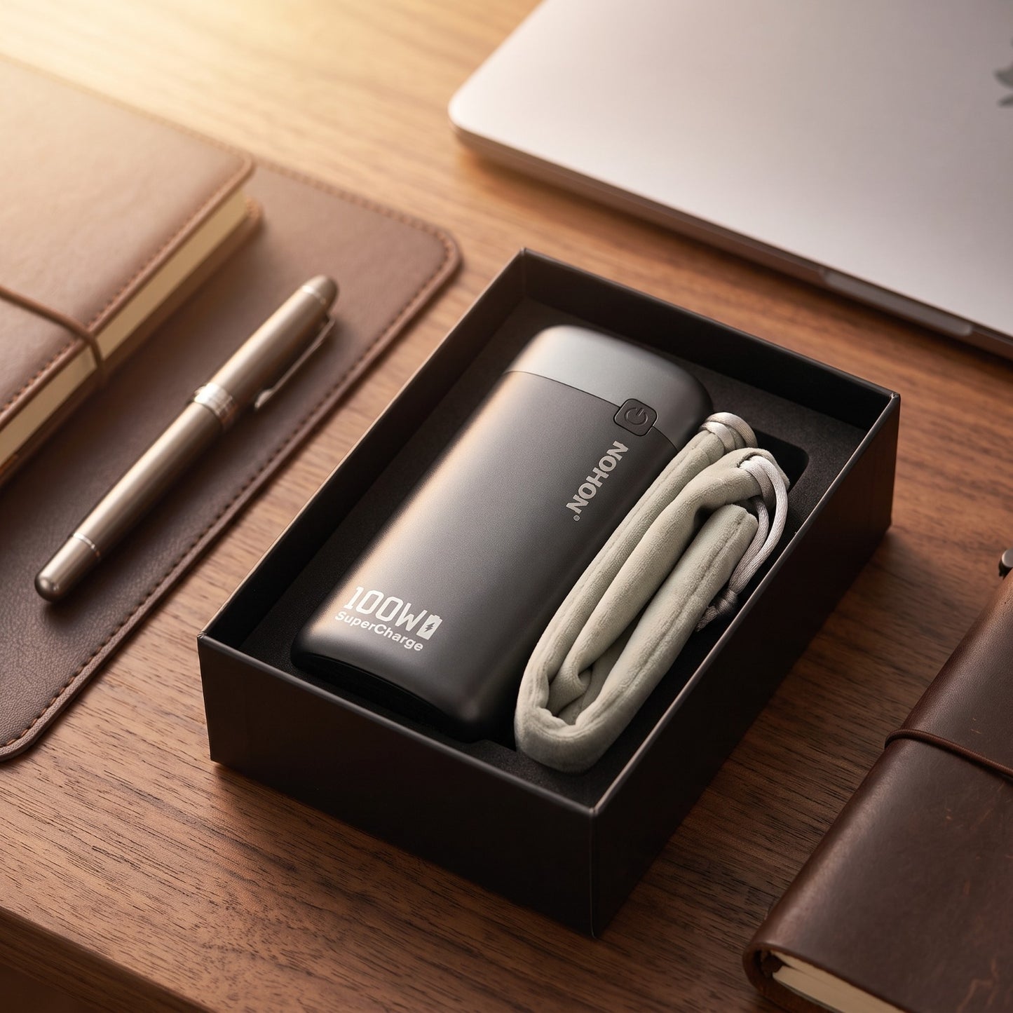 NOHON 100W SuperCharge Power Bank 20000mAh — Fast Charging with Fabric Cover