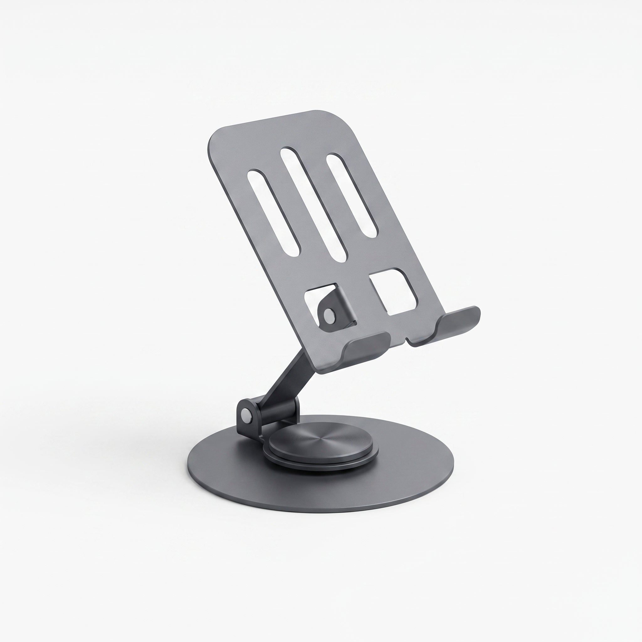 ZELDIOR foldable aluminum desktop phone and tablet stand, adjustable angle