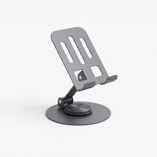 ZELDIOR foldable aluminum desktop phone and tablet stand, adjustable angle