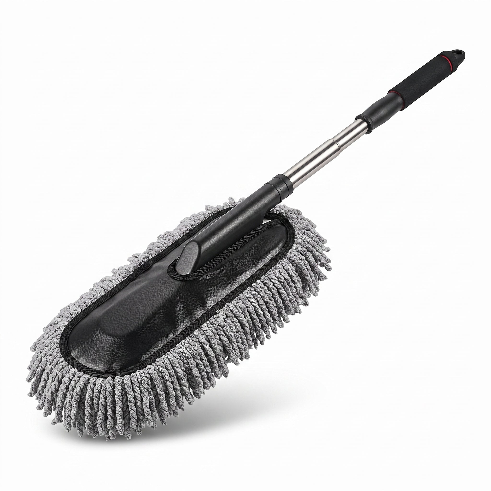 Extendable Microfiber Car Duster with Soft Scratch-Free Cleaning Head for Interior and Exterior Car Cleaning