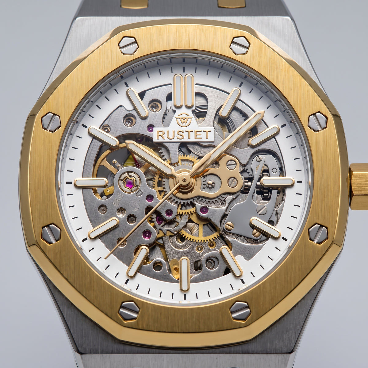 Zeldior RUSTET watch double lock clasp close-up